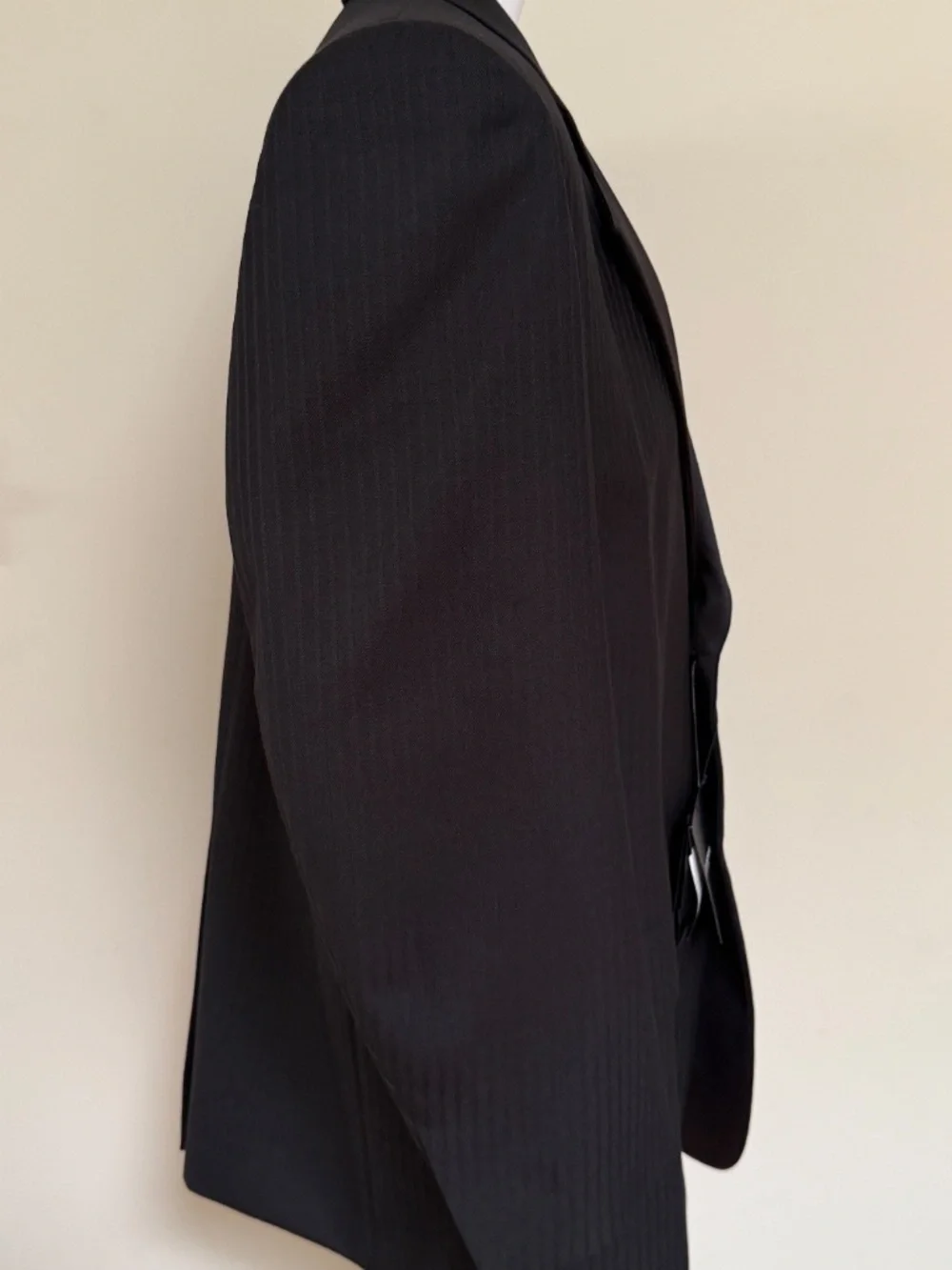 Saint Laurent YSL Runway Oversized Stripe Wool Tuxedo Blazer Jacket